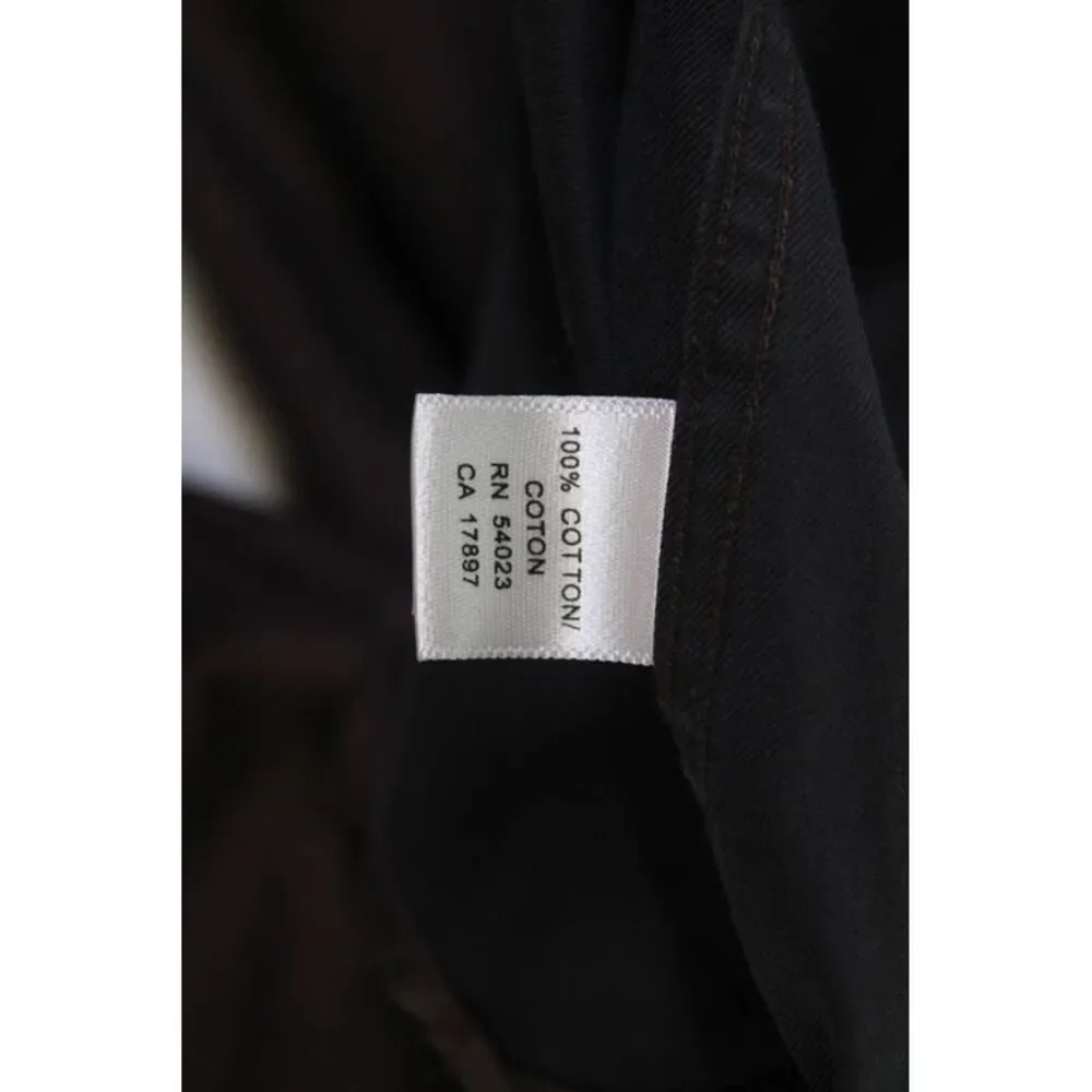 Banana Republic Mens Cotton Collared Long Sleeve Button Down Shirt Brown Size M